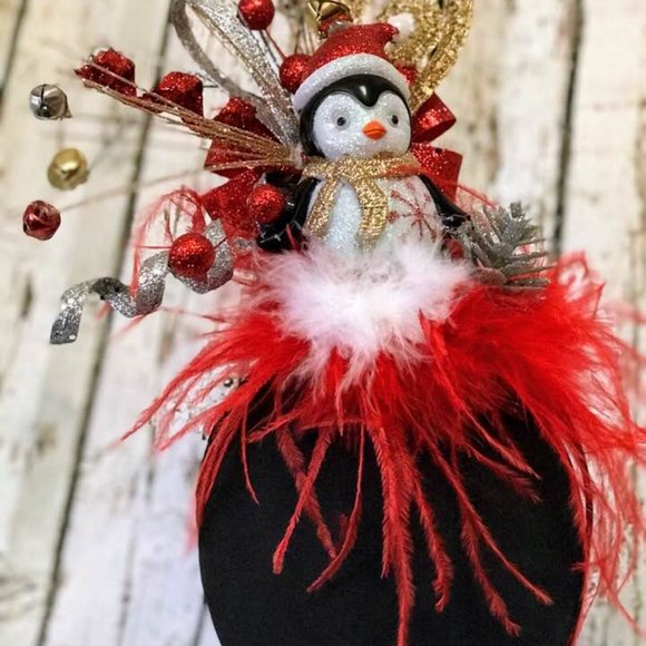 Christmas Penguin Headband Adult Christmas Christmas Tacky Christmas Party Ugly - Picture 5 of 7